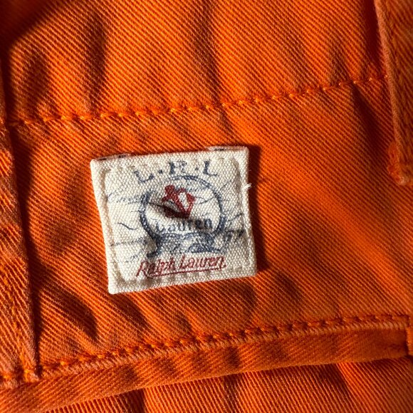 LRL Lauren Jeans Co. Orange Shorts Size 10 - Picture 5 of 8